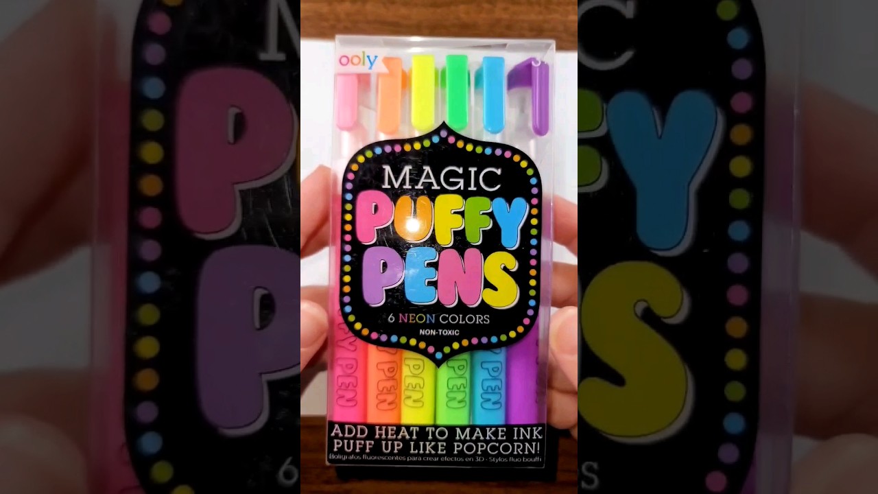 Review of Magic Puffy Pens 😁 #coloring 